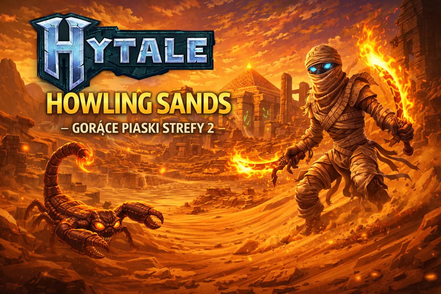 Hytale Howling Sands - pustynia Strefy 2